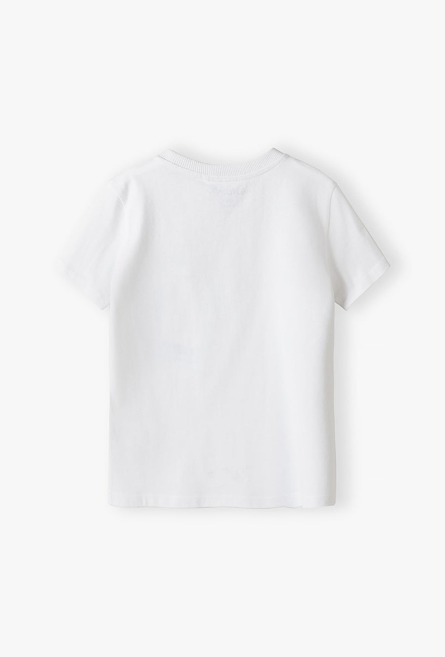 Bawełniany biały t-shirt z dzianiny - Basic - Lincoln&Sharks