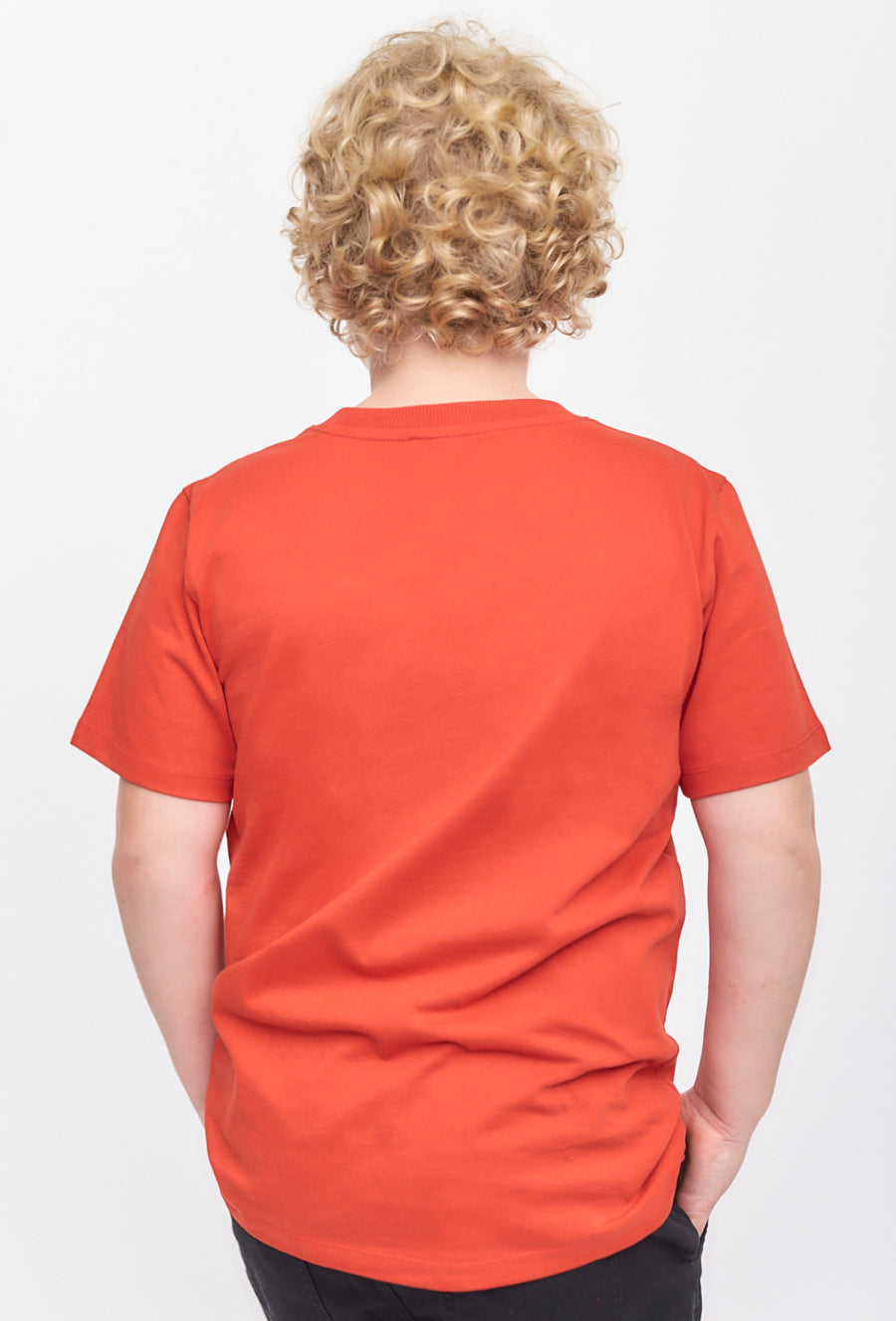 Czerwony t-shirt dla chłopca - Basic - Lincoln&Sharks