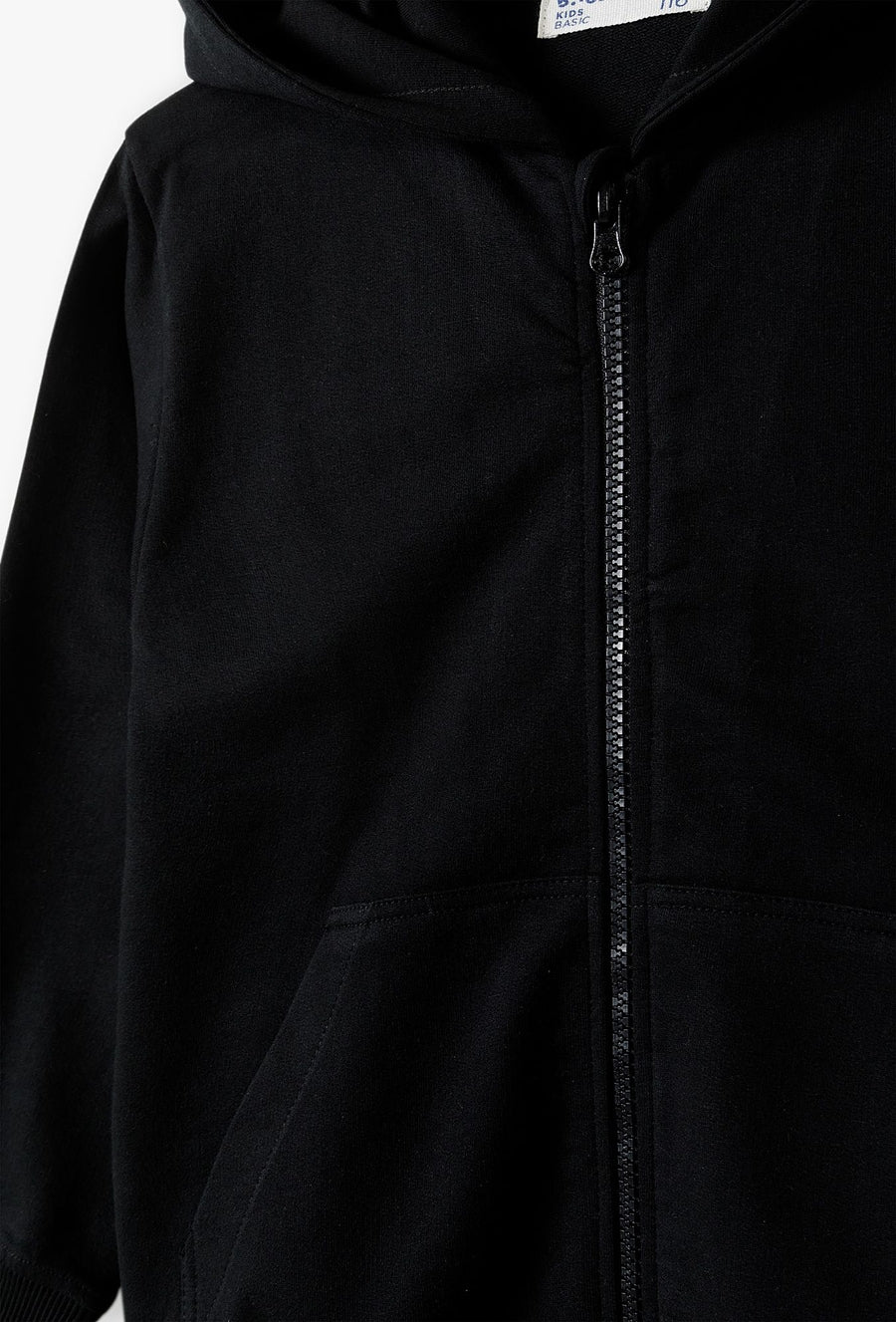 Czarna bluza dresowa z kapturem - basic - 5.10.15.