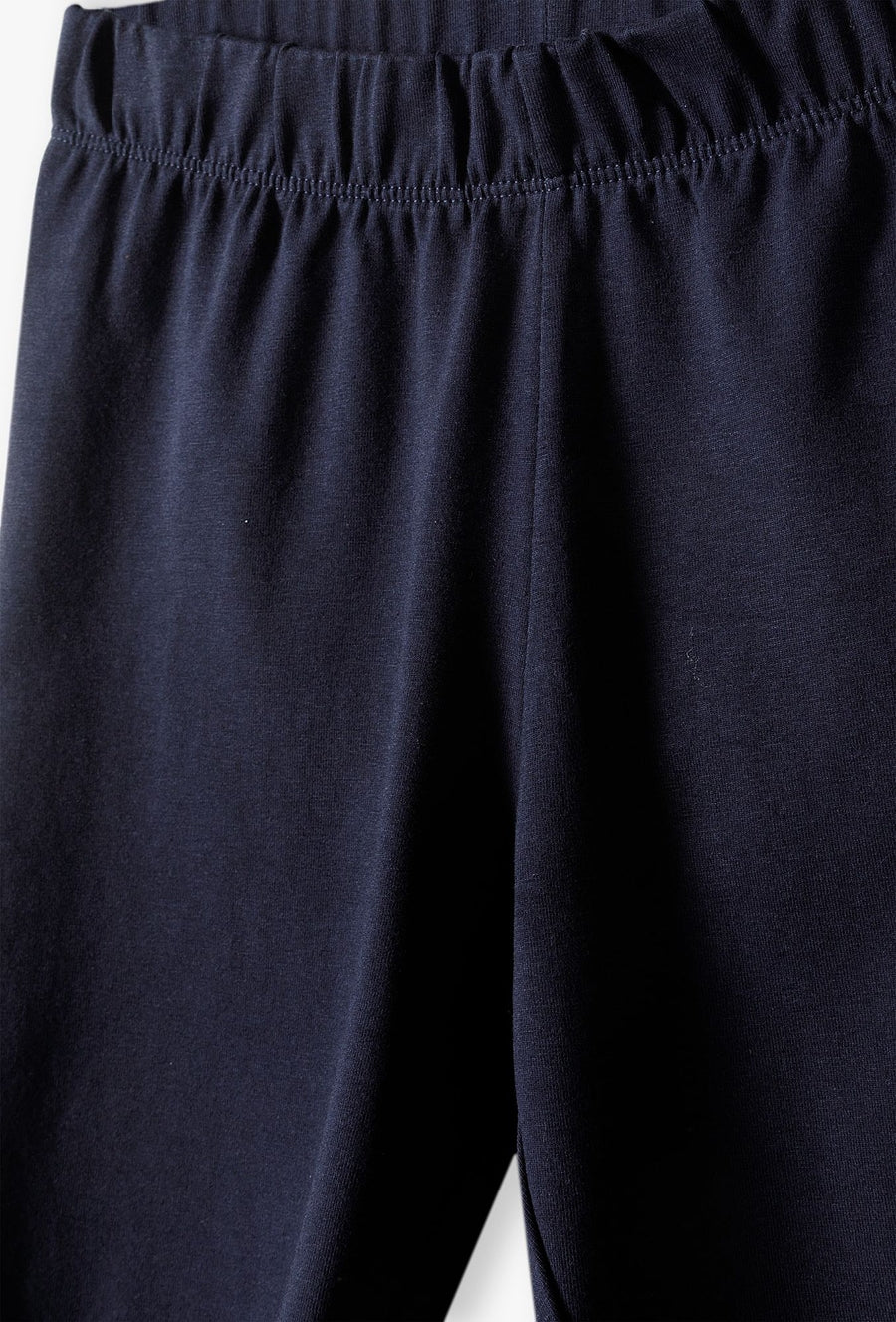 Spodenki gimnastyczne dzianinowe basic - granatowe