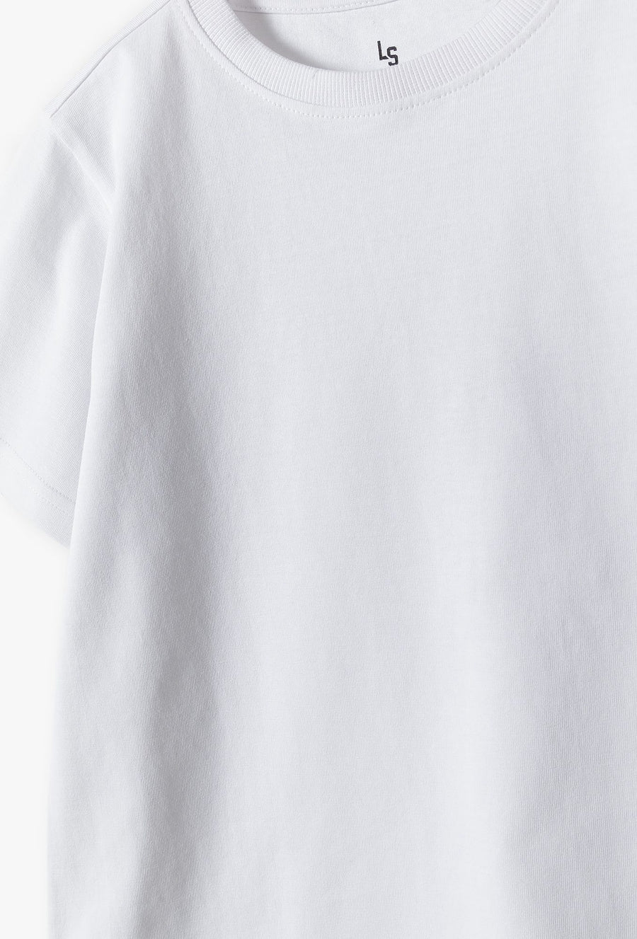 Komplet gimnastyczny - biały t-shirt i granatowe spodenki
