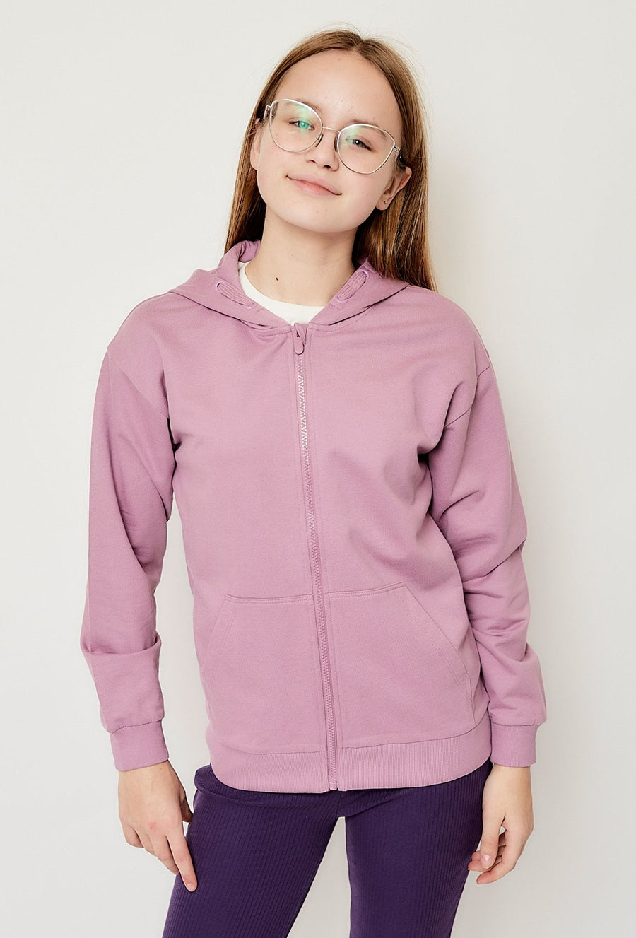Rozpinana bluza z kapturem